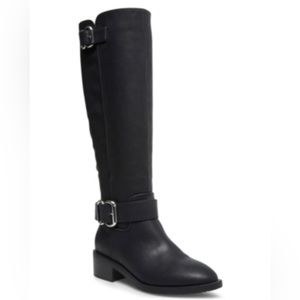 Madden Girl WIT Riding black boots, Size 6